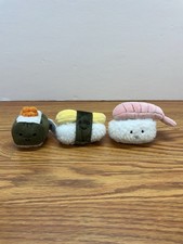 Jellycat Nigiri shrimp, Sassy sushi egg, Silly Sushi Maki Plush Lot Of 3