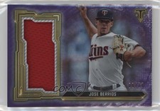 2020 Topps Triple Threads Single Jumbo Relics Amethyst /27 Jose Berrios #SJR-JBE