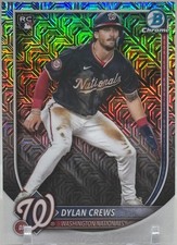 2025 Bowman Chrome Dylan Crews RC Mojo Refractor #42 Washington Nationals