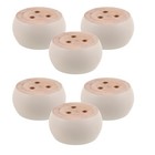 6pcs Round Furniture Legs Replacement: Couch Sofa Legs - Chunky Wood Feet For