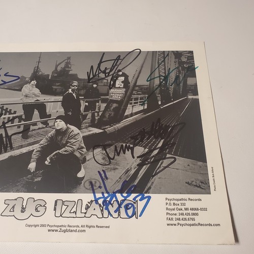 Zug Izland Autographed Flat 2003 Psychopathic Records ICP Signed Cracked Tiles 1 - Photo 8/24
