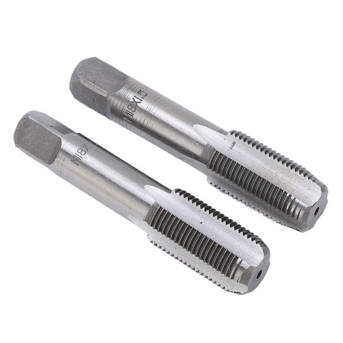 *M18x1.5 2Pcs Straight Flute Tap High Speed Steel Metric Hand Flute Tap Stan 2BD - Picture 6 of 12