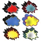 60 Pack Superhero-Themed Bulletin Board, Bubble Cutouts, 5x7 In