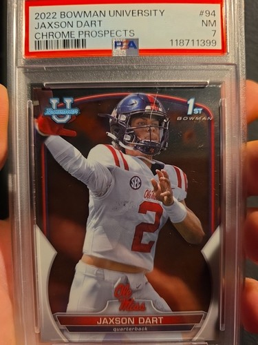 2022 Bowman University Chrome - Jaxson Dart #94 (RC) - Picture 1 of 2