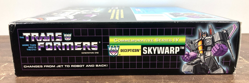 Transformers Skywarp G1 Commemorative Series 4 IV Reissue NIB 2002 Decepticon - Bild 9 von 9