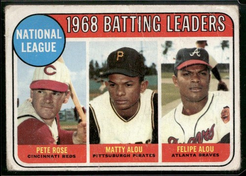 1969 Topps #2 National League 1968 Batting Leaders Pete Rose (PR)