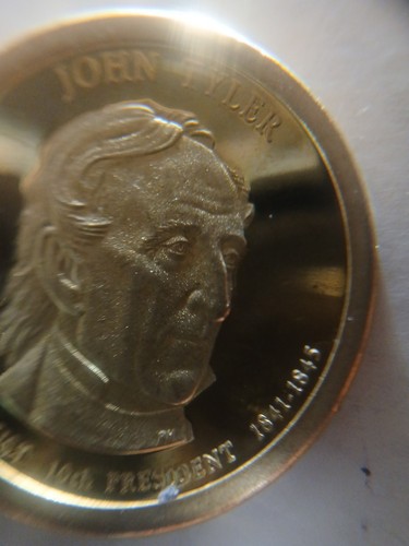 Moneda de 1 dólar 2009-S John Tyler 10th Pres Presidential de prueba de Estados Unidos Mint - Imagen 4 de 17