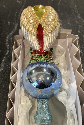 Old World Christmas Tree Topper Angel 2003 In Box - Picture 3 of 5