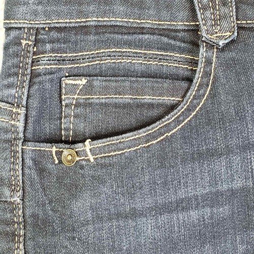 Democracy Jeans AB Solution donna taglia 10 blu skinny vita media 5 tasche - Foto 4 di 9