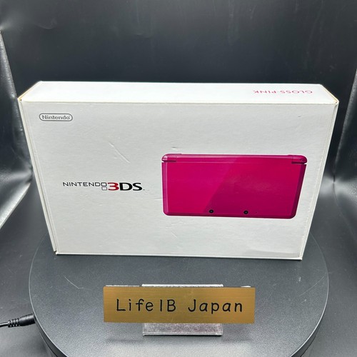 Nintendo 3DS Gloss Pink Portable Video Game Console w/Accessories - Picture 2 of 23