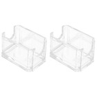 2pcs Zuckerbeutelhalter kleiner Aufbewahrungsbox Acryl Teebeutel