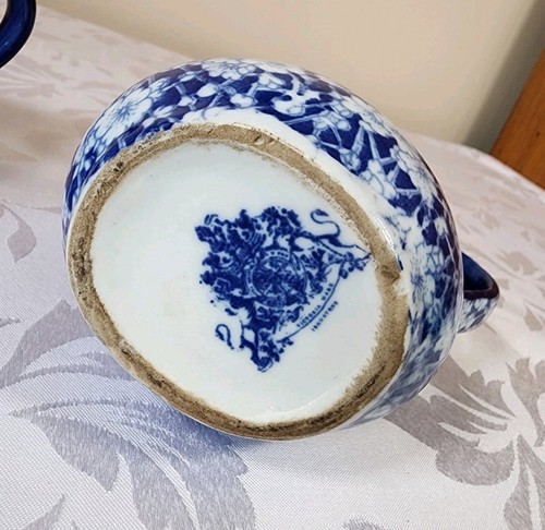 Blue and White Victoria Ware Ironstone Small Pitcher and Teapot EUC - Picture 7 of 13