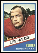 Len Hauss 1976 Wonder Bread #11 Washington Redskins
