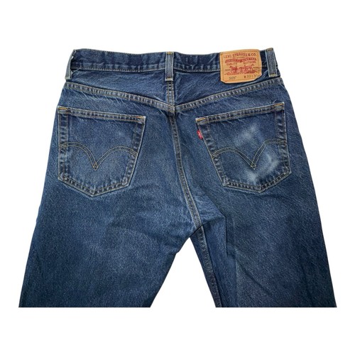 Levis 505 Denim Blue Jeans 33x30 Reg Fit - Picture 8 of 16