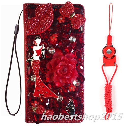 For iPhone 16/16 Pro/16 Pro Max Case bling luxury Leather wallet phone cover - 第 48/58 張圖片