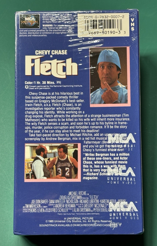 SEALED VHS TAPE: 1992 FLETCH - Chevy Chase - Kareem Abdul-Jabbar - Tim Matheson - Picture 2 of 6