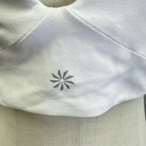 Athleta Conscious Cut Out Crop Tank Top Sports Bra White Size Medium - Picture 8 of 13
