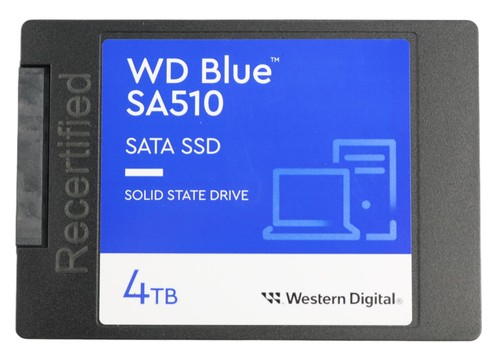 4TB WD blue SA510 SSD 2,5" 7mm WDS400T3B0A interne Festplatte SATA recertified - Bild 1 von 3