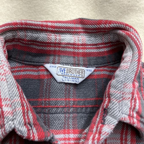 Vintage 80s Five Brother Heavy Cotton Woven Plaid Flannel Grunge Distressed - Bild 4 von 7