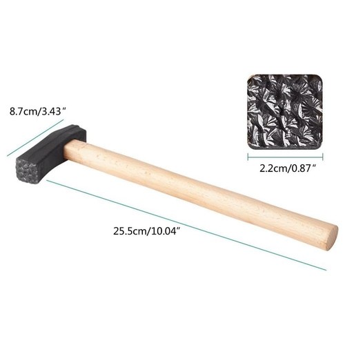 Texturing Hammer DIY Jewelry Making Tool Square-Head with Wood Handle Metal3404 - Picture 6 of 6