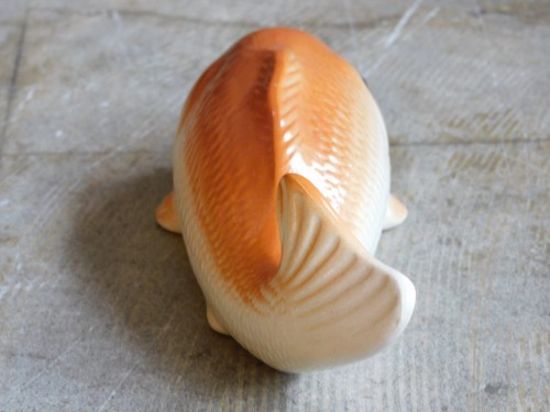 Vaso di fiori da appendere anteguerra motivo carpa Seto Imari ceramica Kakehana HK-a-05492 - Foto 5 di 10