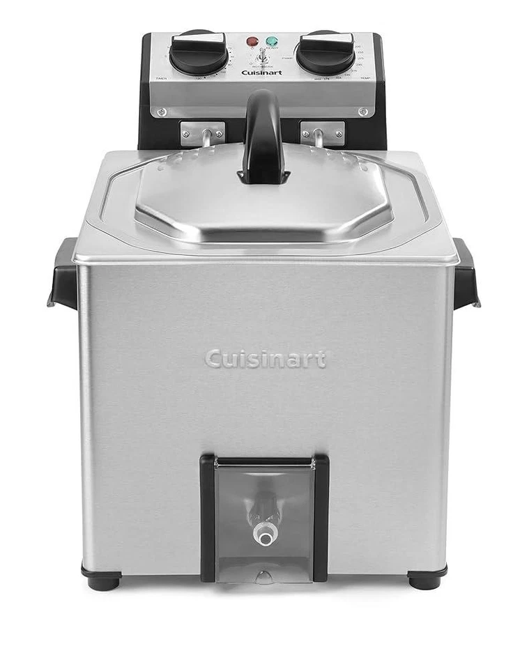 Freidora y vaporera Cuisinart CDF-500 extra grande de acero inoxidable restaurada Foto 2 de 4