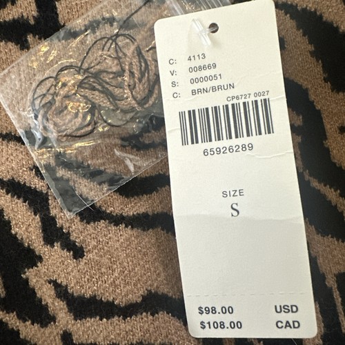 Maglione collo barca Maeve Anthropologie a righe tigre donna piccolo - Foto 7 di 9