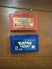 Nintendo Game Boy Advanced Pokémon Fire Red Version & Pokémon Sapphire Authentic