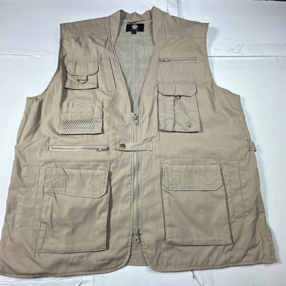 Rothco Tactical Utility Reiseweste khaki Mesh gefüttert OutdoorStyle Gr. L #2453