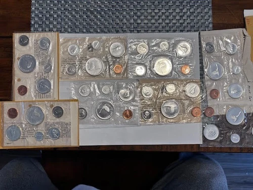 1967 Canada Silver Coin Sets in Original Packaging (Lot of 8, 8.8 oz Silver)