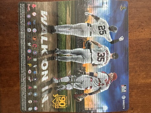 2019 MLB Extra Innings DirectTV Poster Trout Yelich Verlander Man Cave Banner - Picture 3 of 9