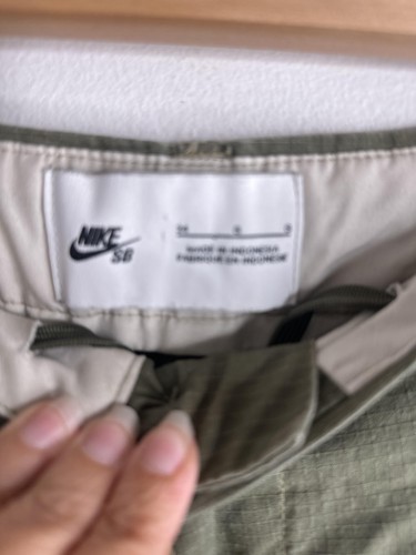 Nike SB Cargo Pants Mens 34 Green Skateboarding Utility Ripstop Baggy Drawstring - Picture 9 of 16