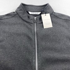 Peter Millar Crown Fleece Full Zip Up Sweater Vest Iron Medium 155