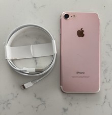 Apple iPhone 7 A1778 128GB Rose Gold Unlocked No Sim Excellent Battery