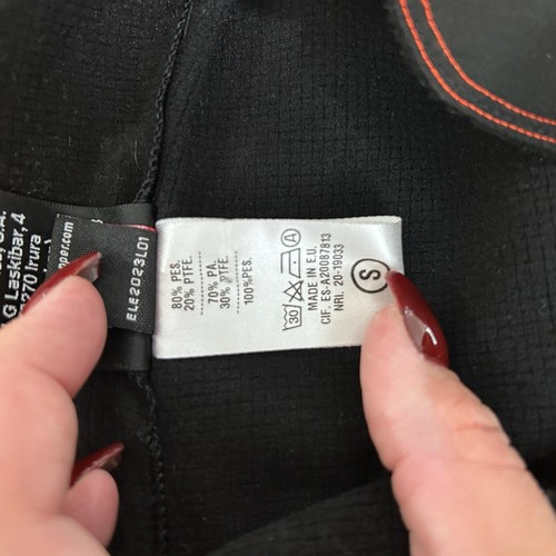 Etxeondo Fahrradweste Herren Small schwarz grau rot Gore Windstopper Full Zip Gilet - Bild 9 von 11
