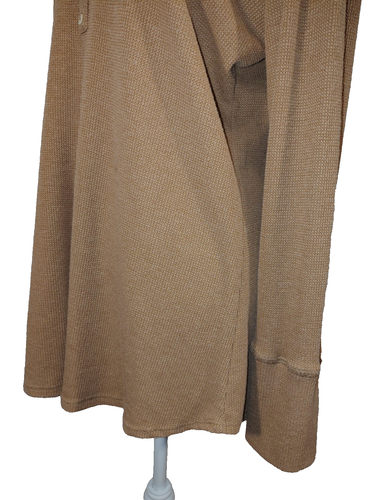 Long Sleeve Brown Shirt Size 3XL Womens Top by 7th Ray Decorative Button Front - Picture 14 of 17