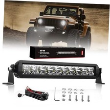 LED Light Bar 12 inch, Screwless 90W IP69K Waterproof Off-Road 12 inch with DT