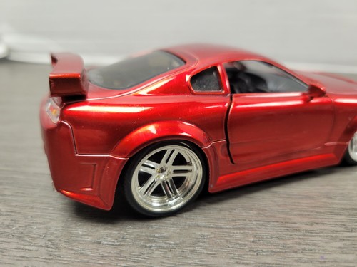 Jada Toys Dub City, 1997 Toyota Supra, 1:32 Scale, Chrome Red, RARE, Good Cond. - Picture 12 of 24