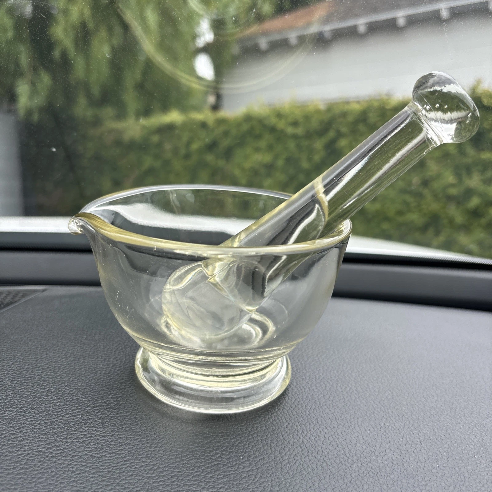 Vintage 1940's Footed Mortar & Pestle Pharmacy Apothecary Heavy Glass 16 oz
Opens in a new window or