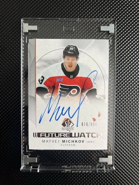 Matvei Michkov 24-25 SP Authentic Future Watch Rookie AUTO # /999 Flyers
