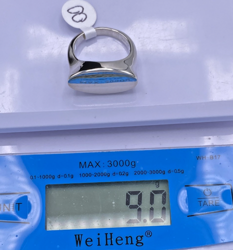 Kit Heath Sterling Silver 925 Signed Signet Heirloom Curve Ring Sz 8 NOS 9g - Picture 2 of 6