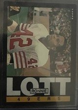 1985 Topps NFL #156 Ronnie Lott San Fransisco 49ers HOF
