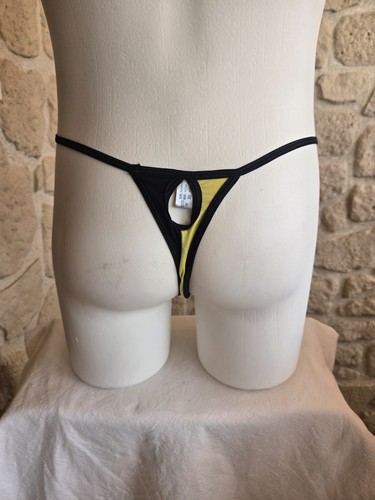 String noir et effet peau de serpent pour homme taille M Catiaryn n° K8008 (li) - Picture 3 of 7