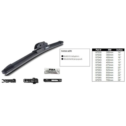 PIAA Si-Tech Silicone Technology Windscreen Wiper Blade - 24 Inch (NOT Insert) - Picture 4 of 5