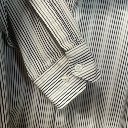 Vintage Structure Shirt Adult XL White Stripe Cotton Button Up Mens - Picture 5 of 12