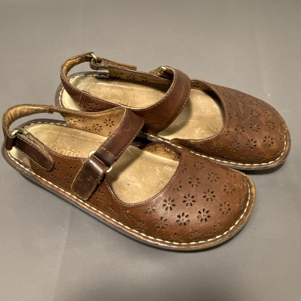 Женские коричневые кожаные туфли Alegria модель Mary Jane размер 39 евро - Изображение 2 из 4