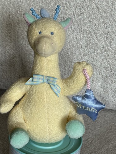 Vintage Eden Toys Plush Giraffe Baby Music Box Twinkle Revolving Wind Up Dream - Picture 4 of 10
