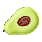  Avocado Shaped Salad Dish Dessert Plate Fruit Storage Dish Ceramic Plate Green