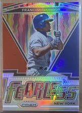 Francisco Lindor 2021 Panini Prizm - Fearless #FR-6 Red White & Blue Prizm