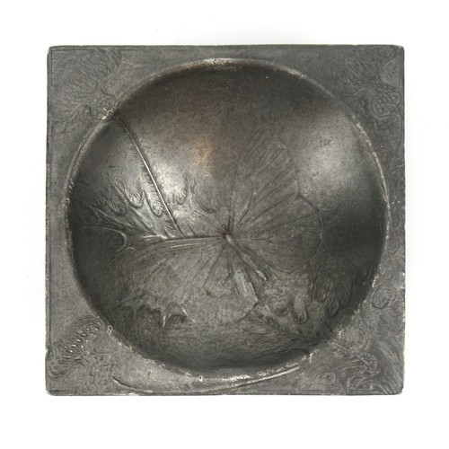 Kayserzinn Bowl 4259 Art Nouveau Design Circa 1902 Butterfly Butterfly RARE - Picture 3 of 5